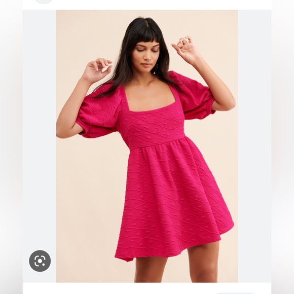 Violet mini dress from free people in fuchsia - Picture 3 of 4